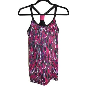 Xersion Workout Tank w/ Built in Shelf Bra Support Women's M